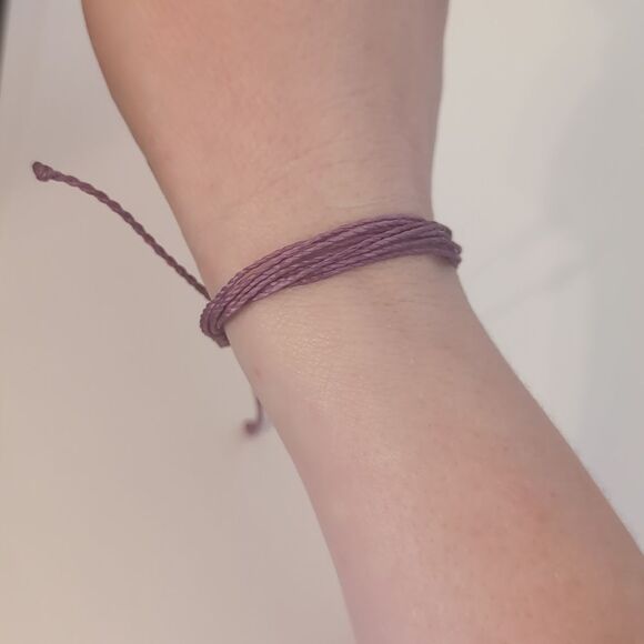 790 Pura Vida Purple Multi Strand Adjustable Slider‎ Bracelet - Picture 2 of 4